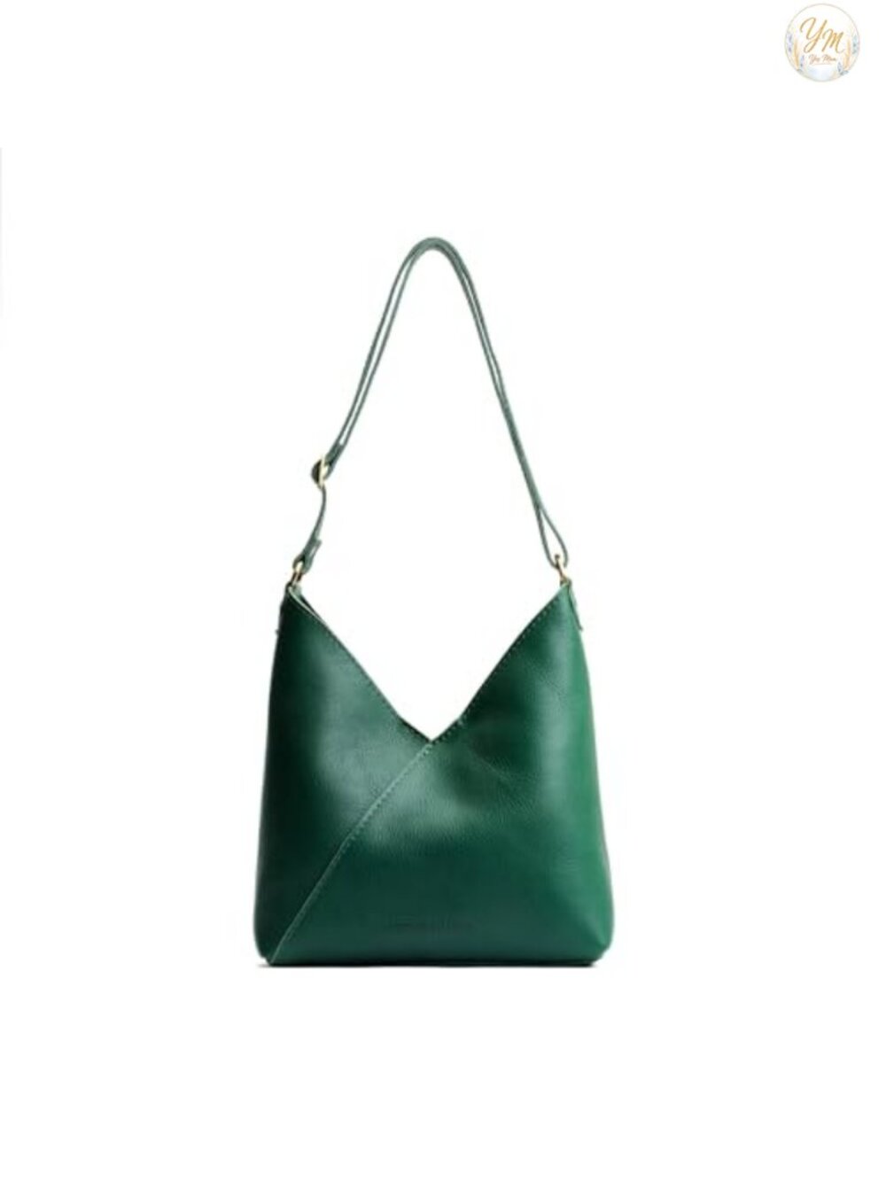 Handmade Slouchy Shoulder Crossbody Bag Full Grain Leather Adjustable Strap